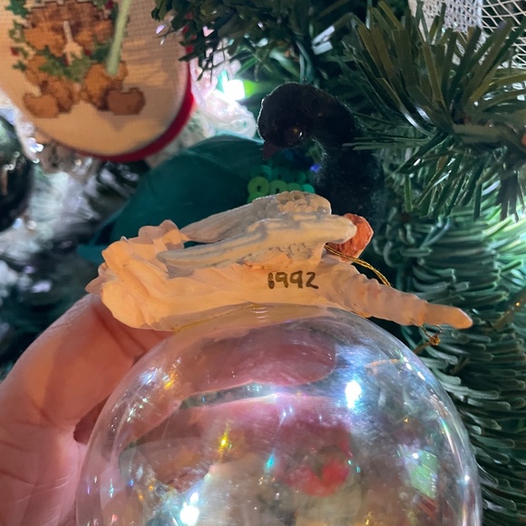 Angel on Glass ball Ornament - Picture 5 of 8